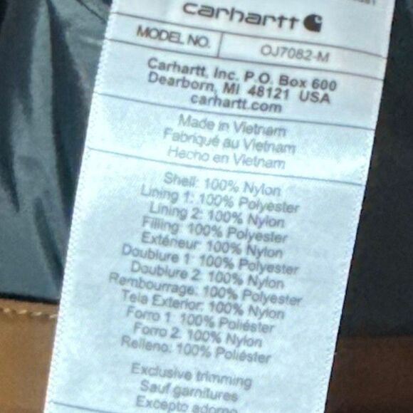 NWT Carhartt Montana Insulated jacket with rain defender - Picture 11 of 11